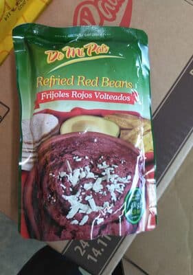 Refried red beans