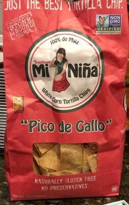 White Corn Tortilla Chips Pico de Gallo