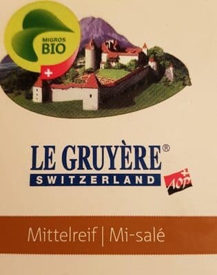 Gruyère app bio mi salé