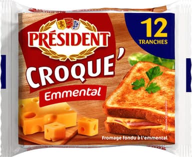PRESIDENT CROQUE EMMENTAL 12 TRANCHES 200g