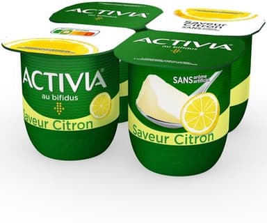 Activia bifidus saveur citron