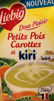 Soupe petits pois carottes et Kiri