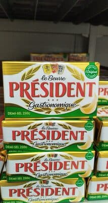 beurre président 1/2 sel