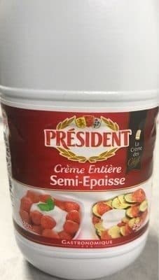 Crème Entière Semi Épaisse