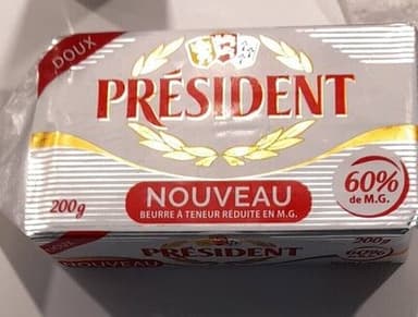 Beurre doux 60%