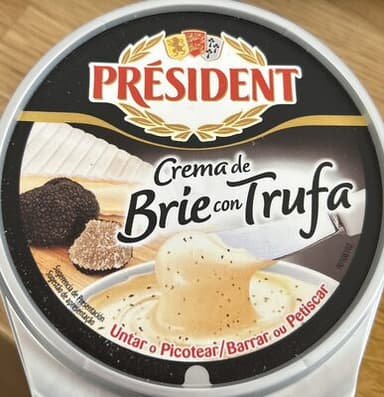 Crema de brie con trufa para untar tarrina