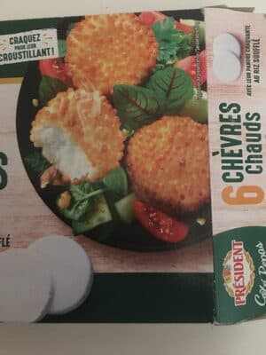 Chèvre chauds panure craquante au riz soufflé