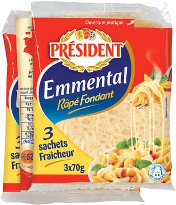 Emmental Râpé Fondant 3X70g