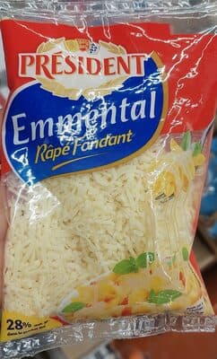 Emmental râpé président 100g