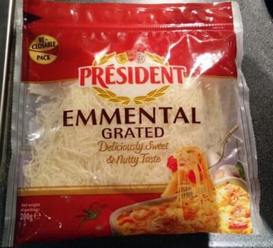 Emmental Grated (27,9 % MG)