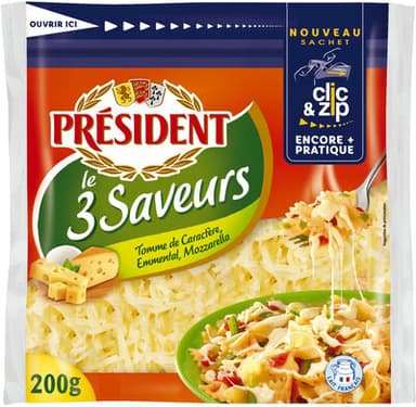 President rape le 3 saveurs 200g