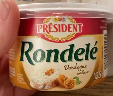 President Rondele med Valnøtt 125g