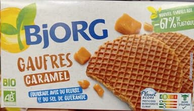 Gaufres caramel bio