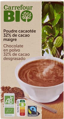 Poudre cacaotée 32 % de cacao maigre