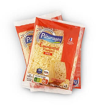 Emmental français râpé - 210g (