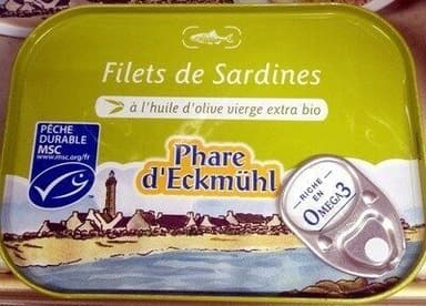 Filets de Sardines à l'huile d'olive vierge extra bio
