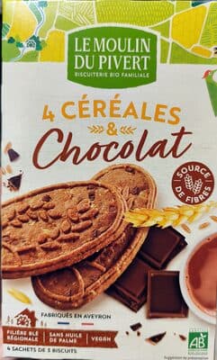 P'tit déj bio céréales et chocolat