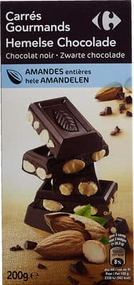 Noir amandes entieres