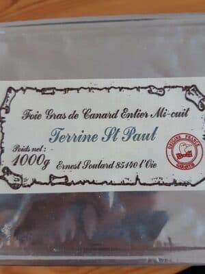 Foie gras de canard entier mi cuit