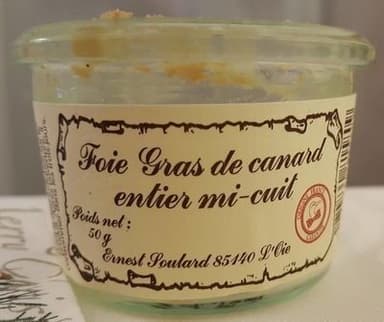 Foie gras de canard entier mi cuit