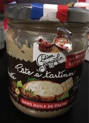 Pâte a tartiner noisettes au chocolat blanc