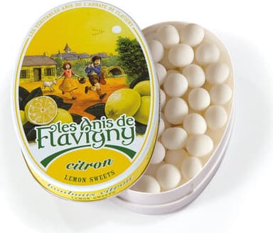 Boite ovale citron