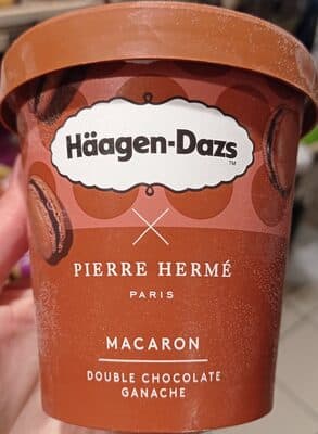 Glace macaron chocolat