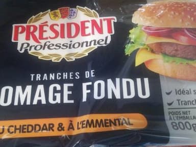 Tranches de fromage fondu