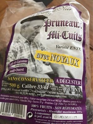 Pruneaux mi cuits