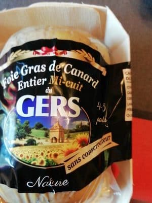 Foie gras de canard entier mi cuit