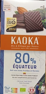 Chocolat noir 80% - Équateur