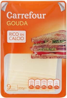 Queso gouda en lonchas