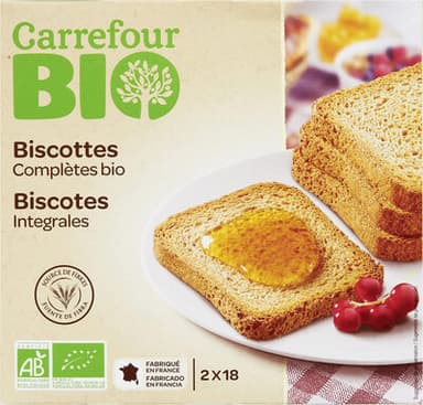 Biscottes Complètes bio