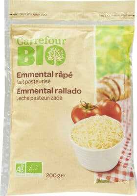 Emmental râpé Lait pasteurisé