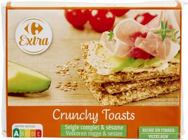 Crunchy Toasts Seigle complet & sésame