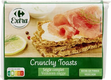 Crunchy Toasts Seigle complet