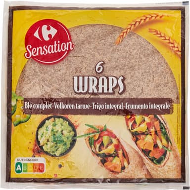 Wraps blé complet