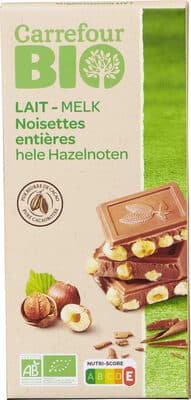 LAIT Noisettes entières