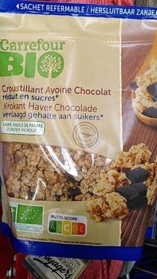 Croustillant avoine chocolat