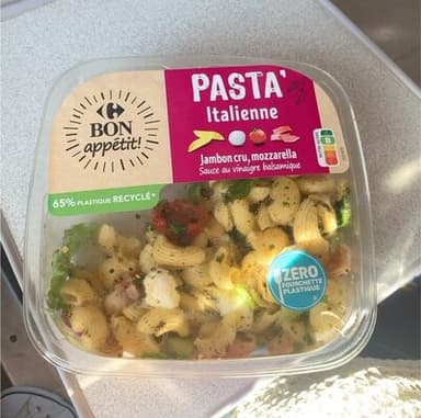 SALAD' PASTA Italienne Jambon cru, mozzarella