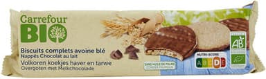 Biscuits complets avoine blé - chocolat
