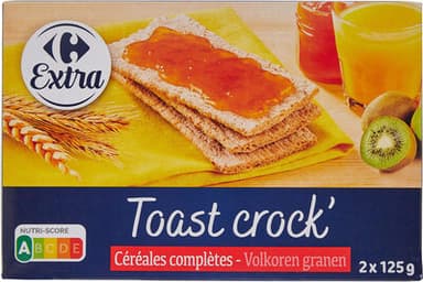 Toast crock' céréales complètes