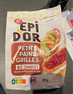 Petits Pains Grillés Au blé complet