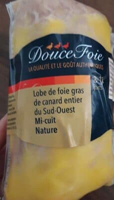 Lobe de foie gras de canard entier du Sud-Ouest MI CUIT NATURE
