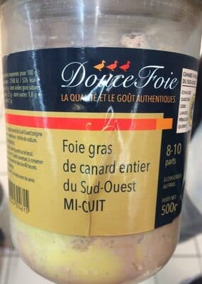 Foie gras de canard entier du sud ouest mi cuit