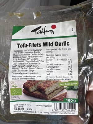 Tofu à l'Ail des Ours