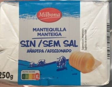 Mantequilla sin sal