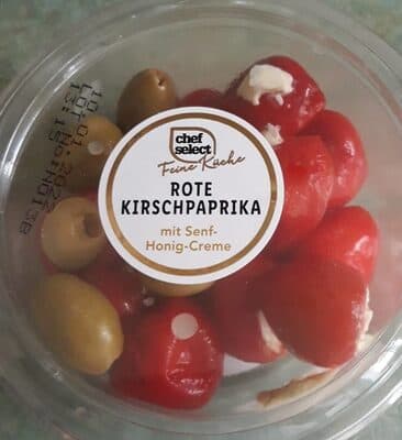 Rote kirschpaprika mi sent-honig creme