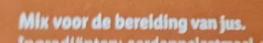 Mix voor bereiding van jus