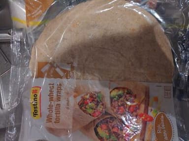 Whole-wheat tortilla wraps